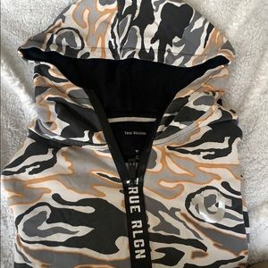 True religion zip up sweater